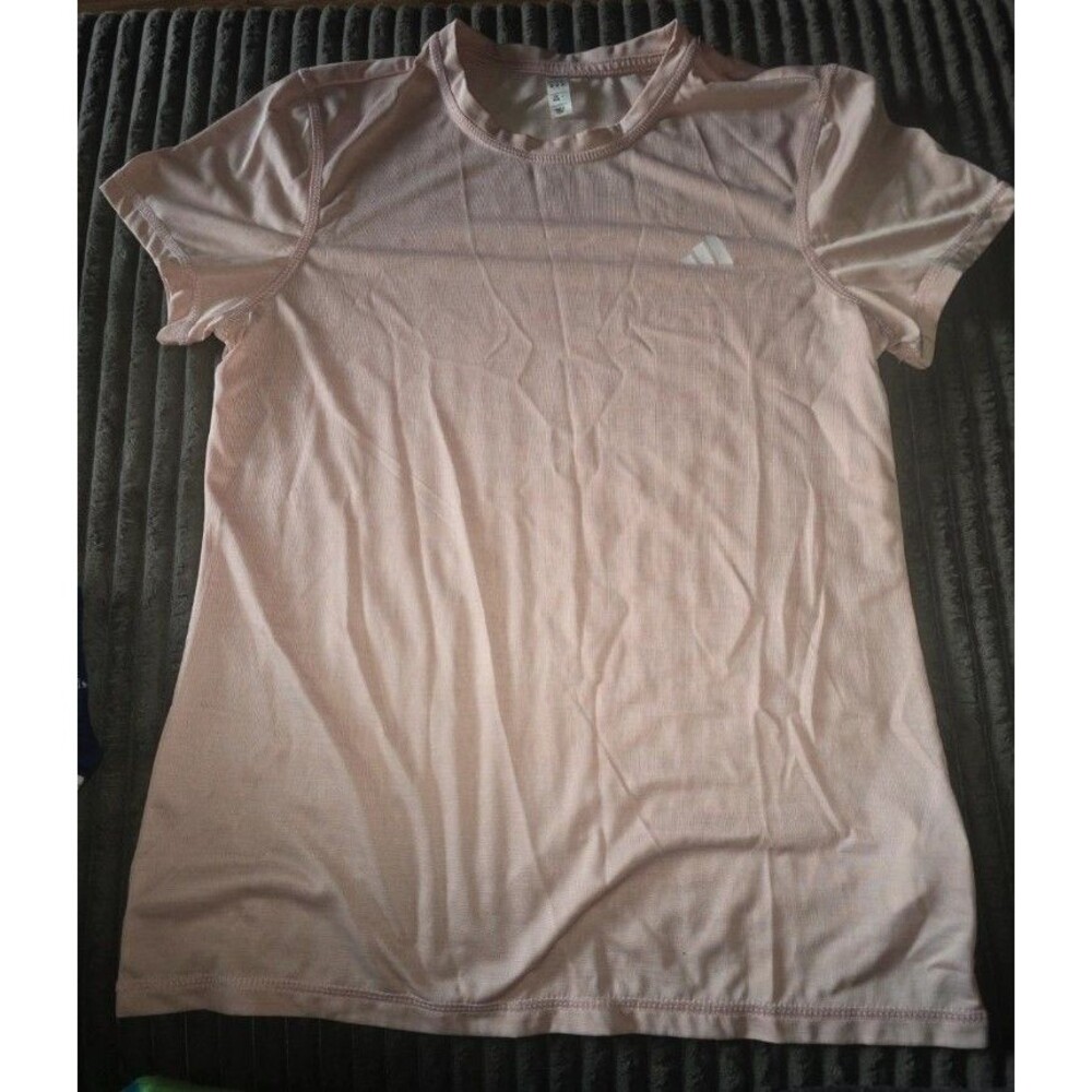 Adidas Athletic T-Shirt Women's Pink Short Sleeve
